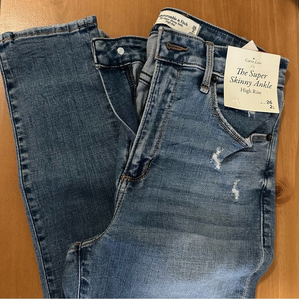 AF Curve Love High Rise Super Skinny Ankle Jeans 26LONG